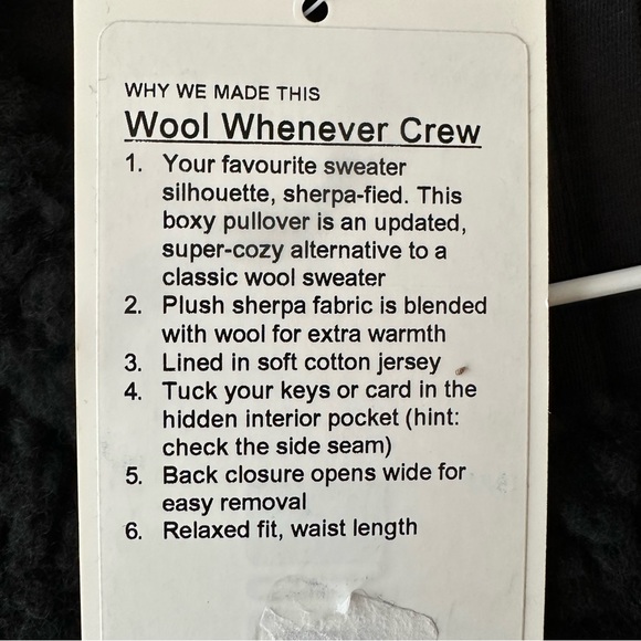 Authentic Lululemon Wool Whenever Crew Sweater - Picture 9 of 10